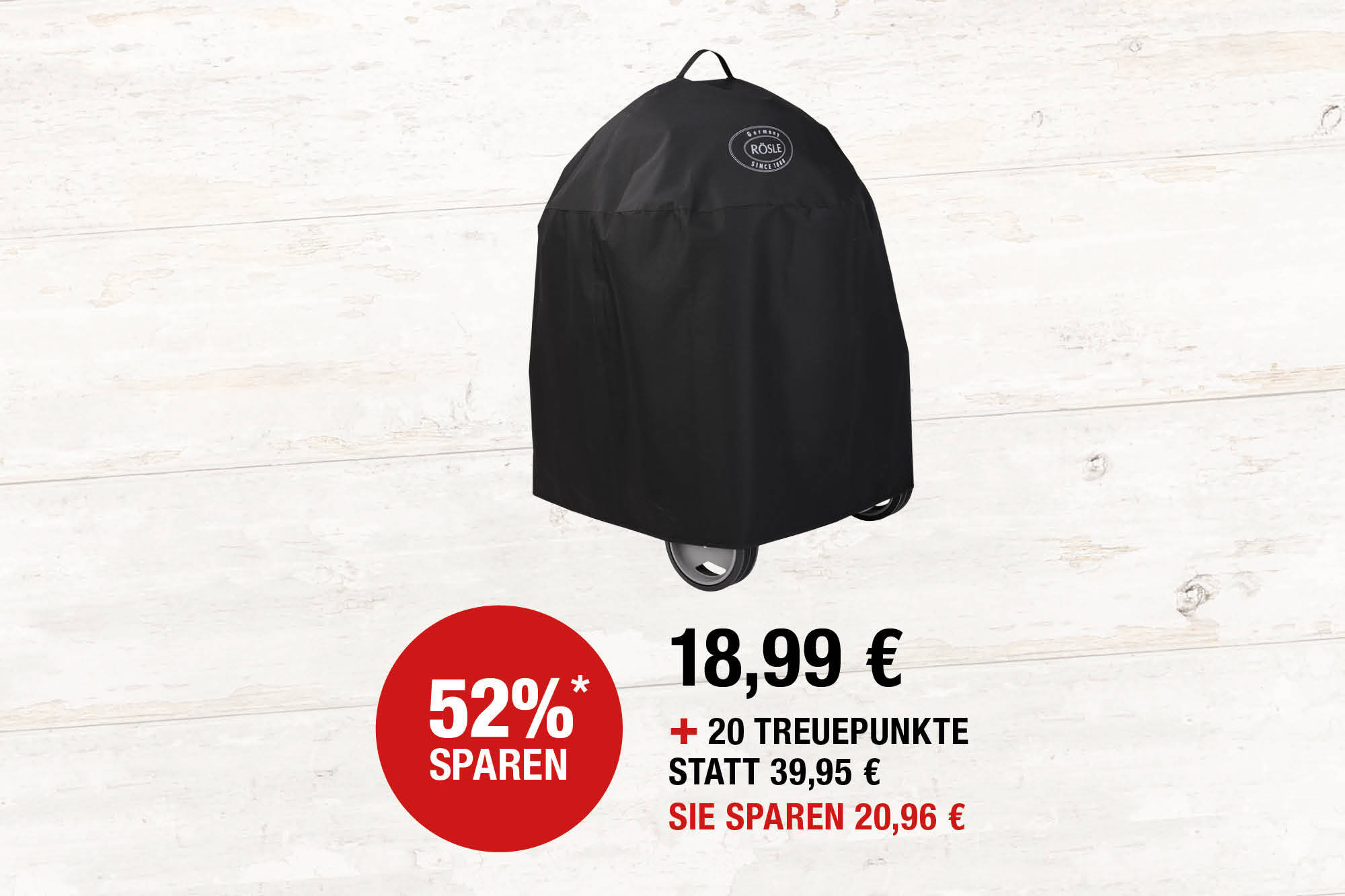 Abdeckhaube für Kugelgrill RÖSLE No.1 Sport F 50. Schwarz. Aus PU-beschichtetem Polyestergewebe. Strapazierfähig und wetterfest. Atmungsaktiv.