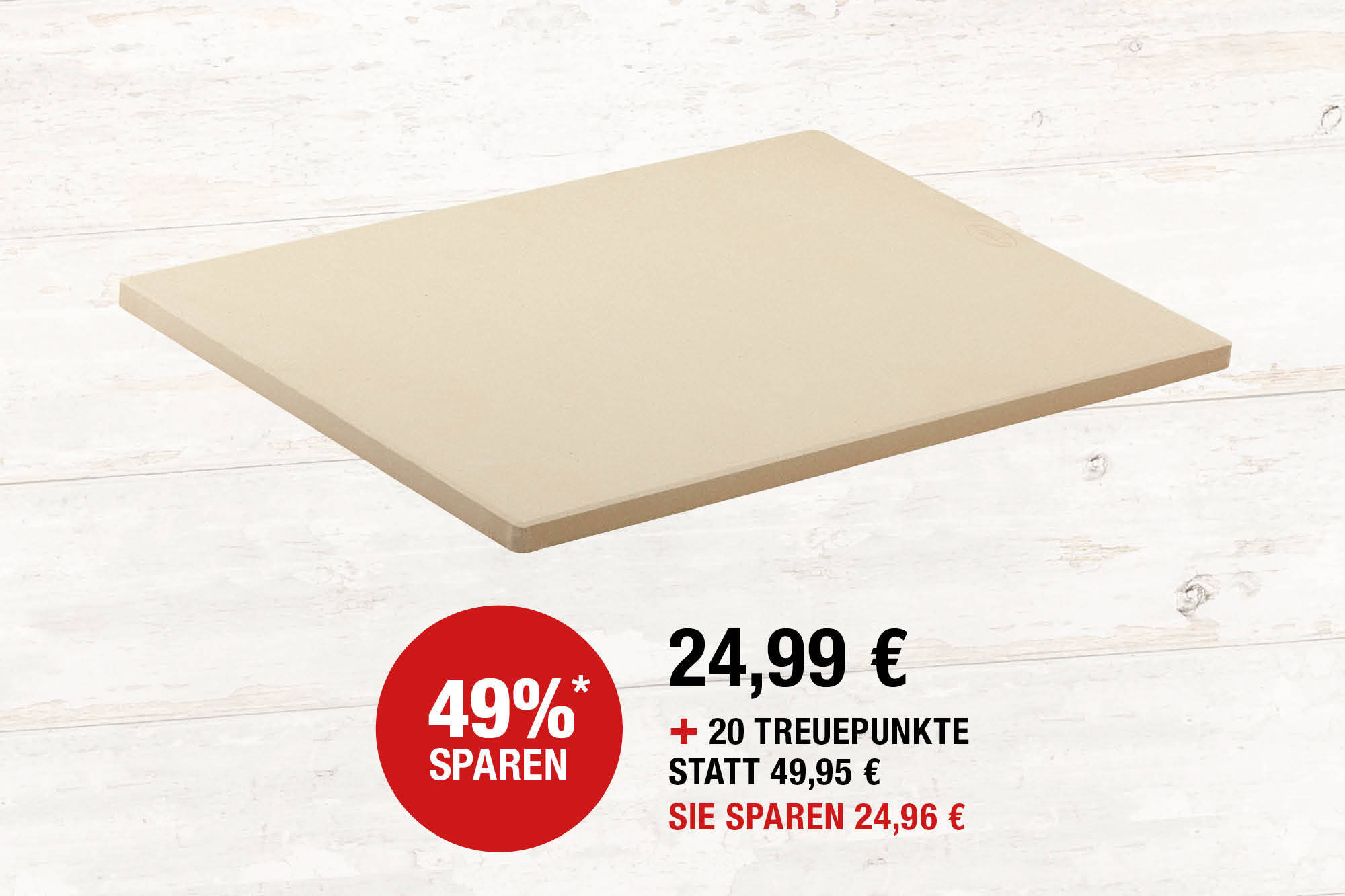 Pizzastein mit Topper. Cordieritstein, L 38 x B 30 cm. Zur Zubereitung von knuspriger Pizza, Flammkuchen, Brot u.v.m. Inklusive Topper für den einfachen Transport der Pizza. Für Grill und Backofen geeignet. Reinigung nur mit einem feuchten Tuch, Handreinigung empfohlen.