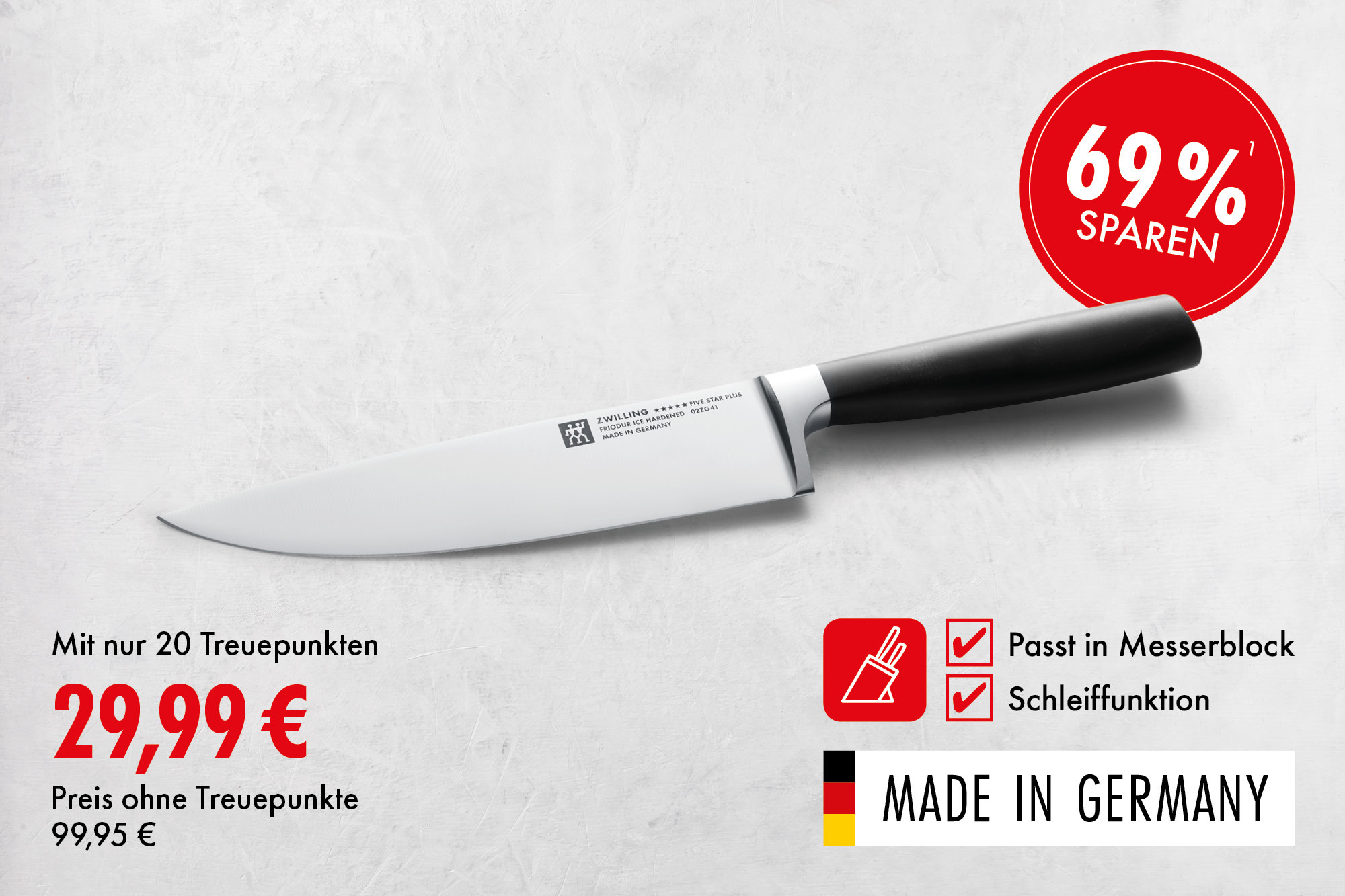 Kochmesser (200 mm): Das vielseitige Allzweckmesser für Profis, ideal zum Schneiden von Gemüse, rohem Fleisch und Obst sowie zum Wiegen und Hacken von Kräutern.