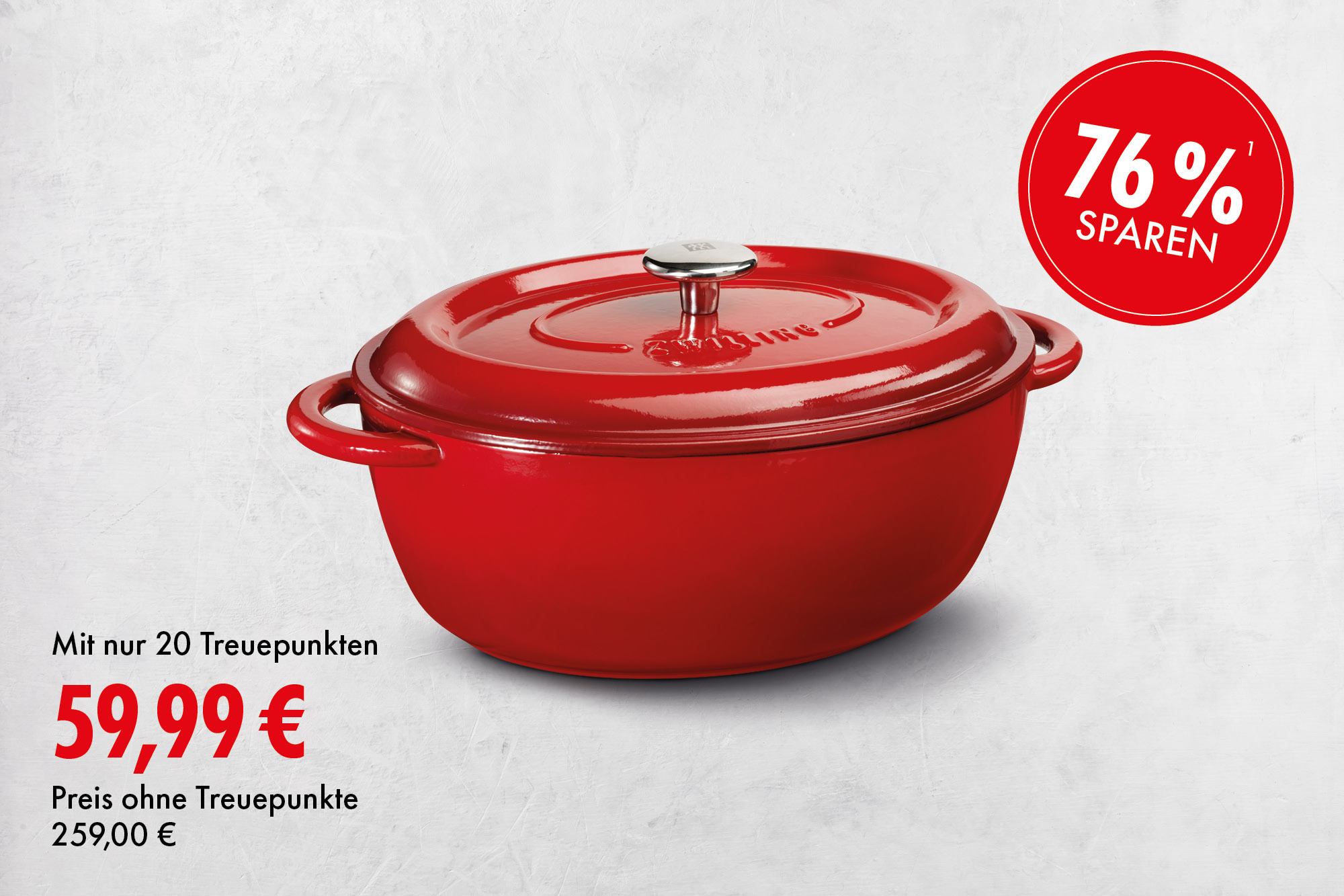 Cocotte, oval (ø 29 cm): Emailliertes Gusseisen.
