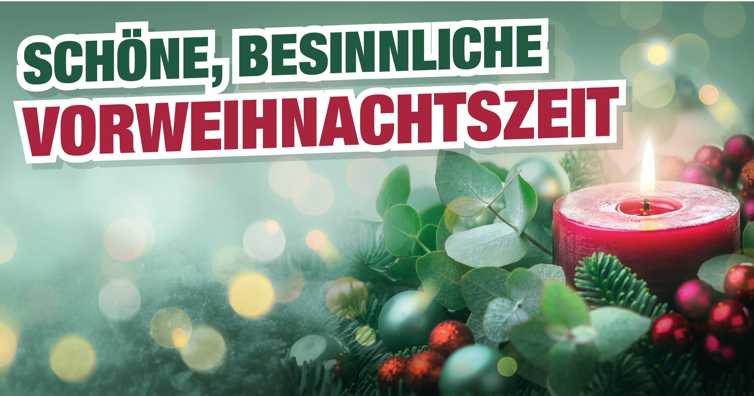 Es ist Vorweihnachtszeit besinnlich, lecker, schön.