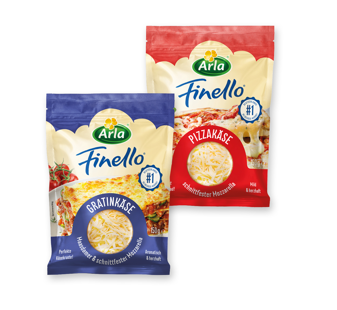 Arla‍ ‍Finello geriebener Käse