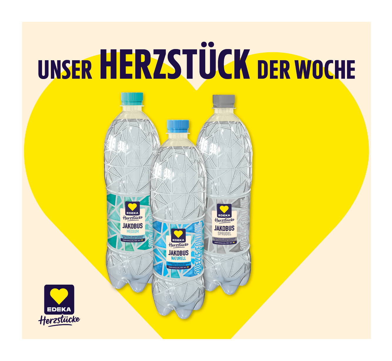 EDEKA Herzstücke<br />
⁣natürliches Mineralwasser