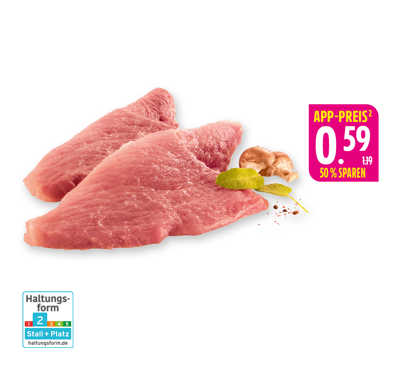 ⁣⁣Schweineschnitzel