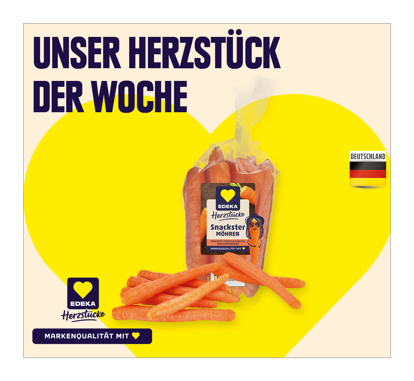 EDEKA Herzstücke <br />
Snackmöhren