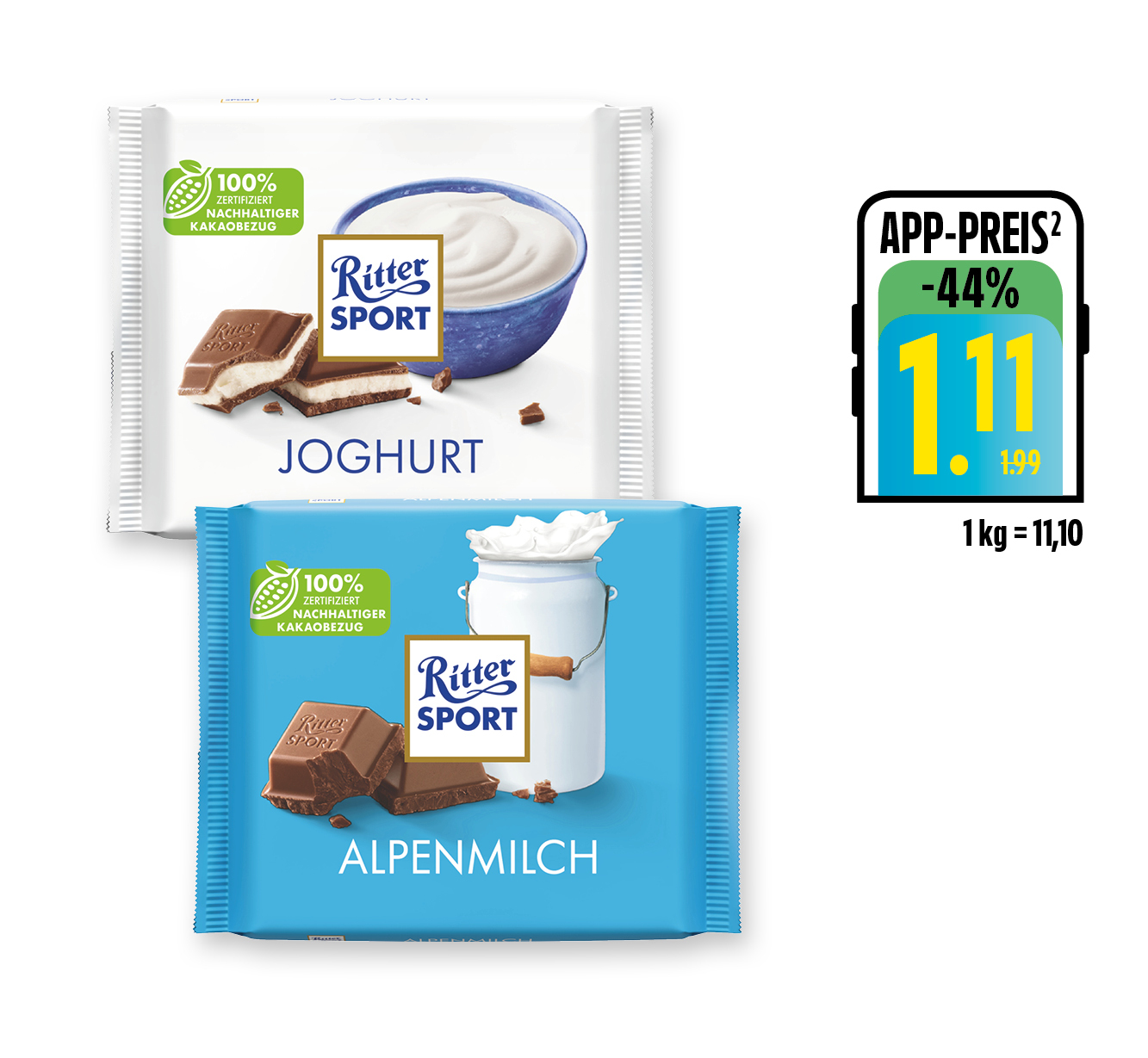 Ritter Sport ‍Bunte Vielfalt Schokolade