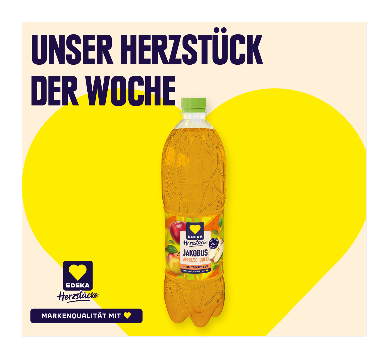 EDEKA Herzstücke<br />
‍Jakobus Apfelschorle