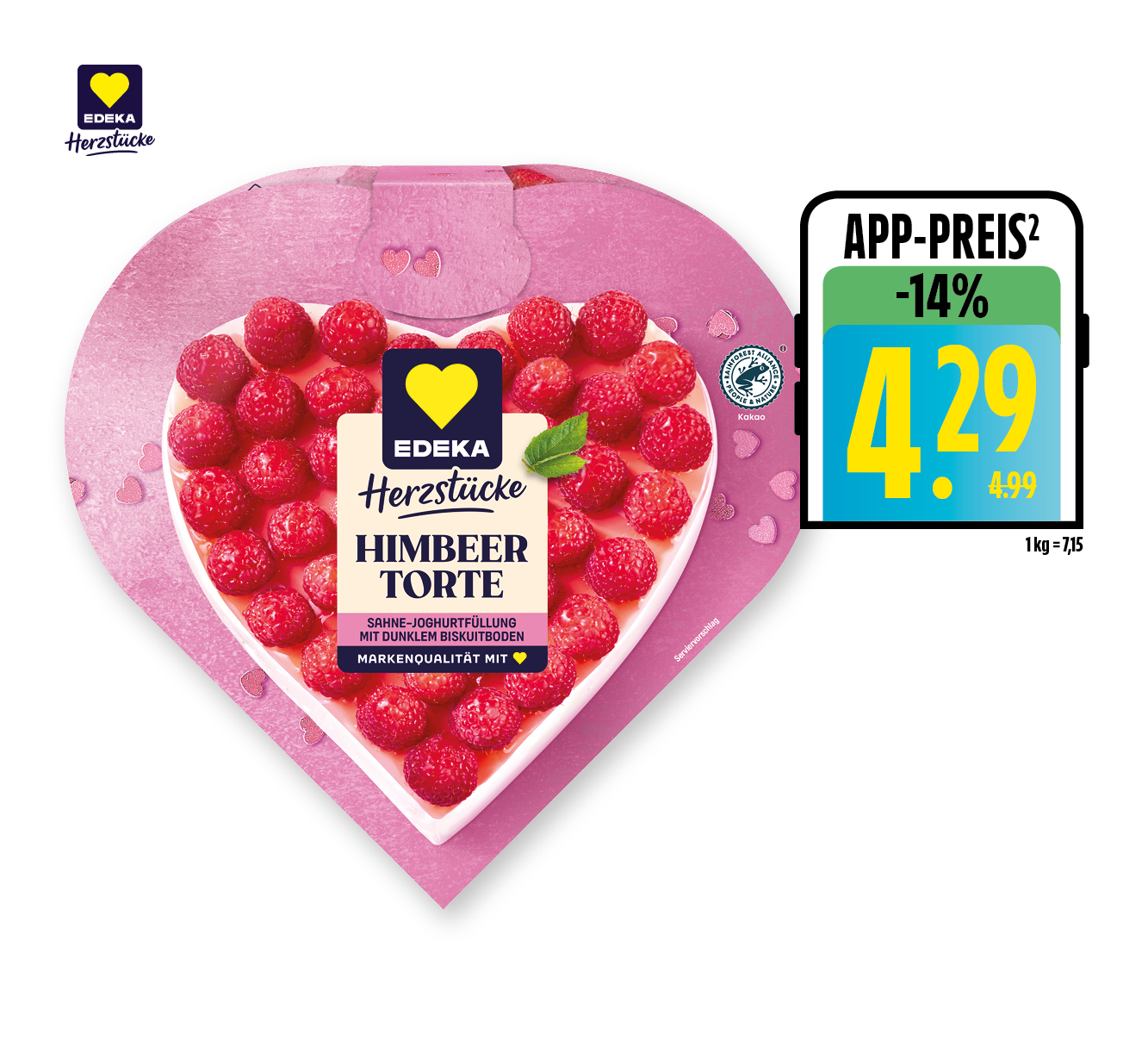 EDEKA Herzstücke<br />
‍Himbeertorte