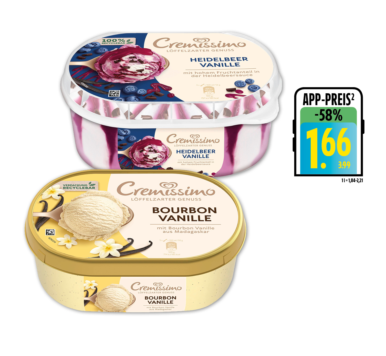 Langnese<br />
‍Cremissimo Eis