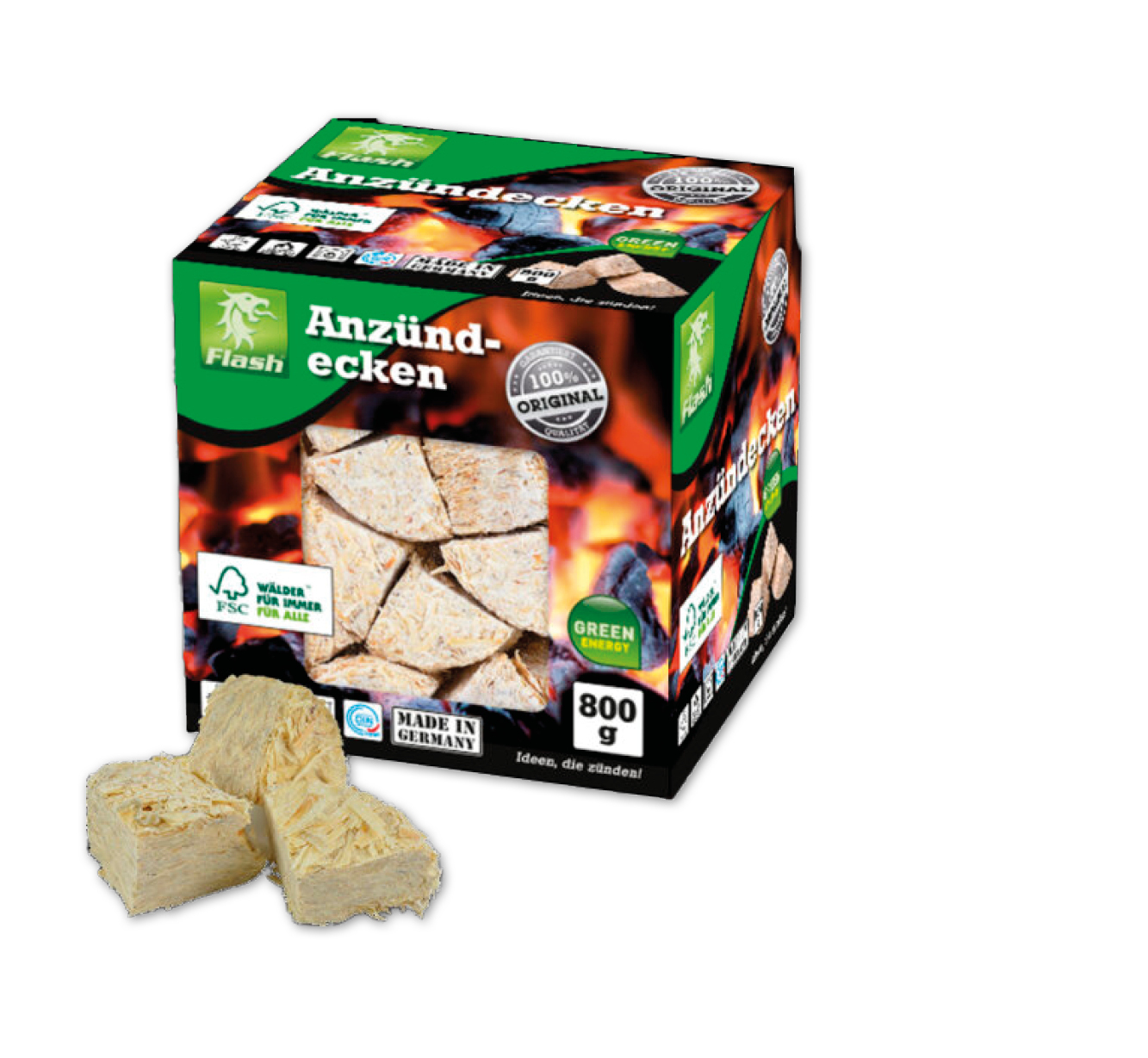 Flash<br />
Anzündecken