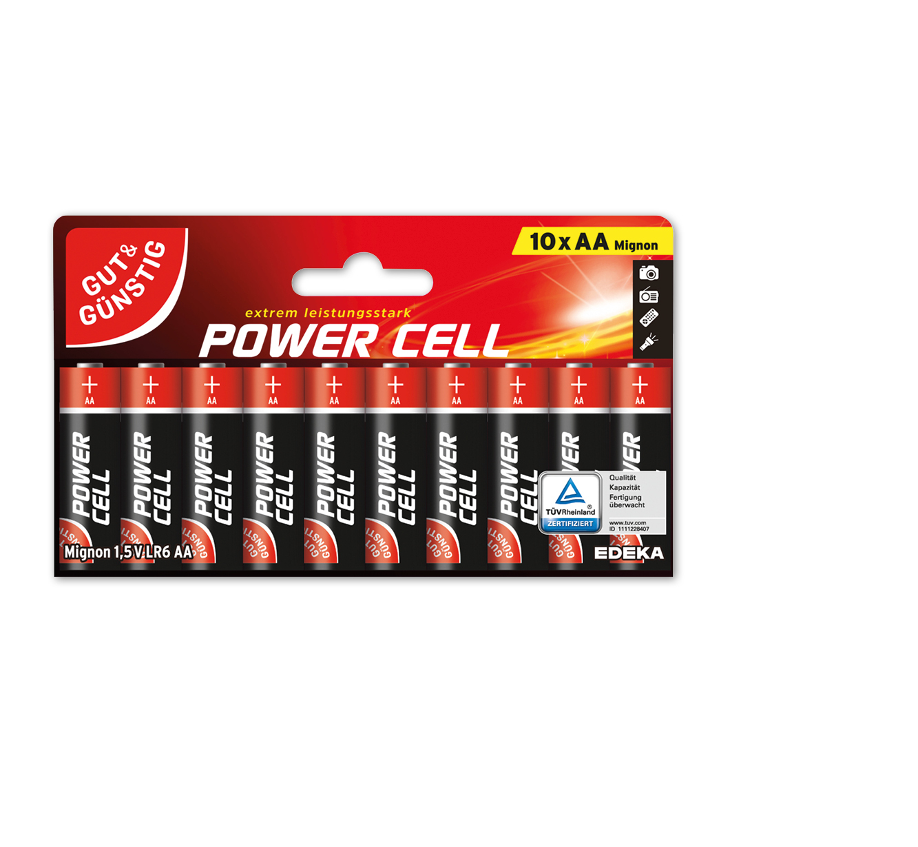 Gut & Günstig<br />
Power-Cell-Batterien