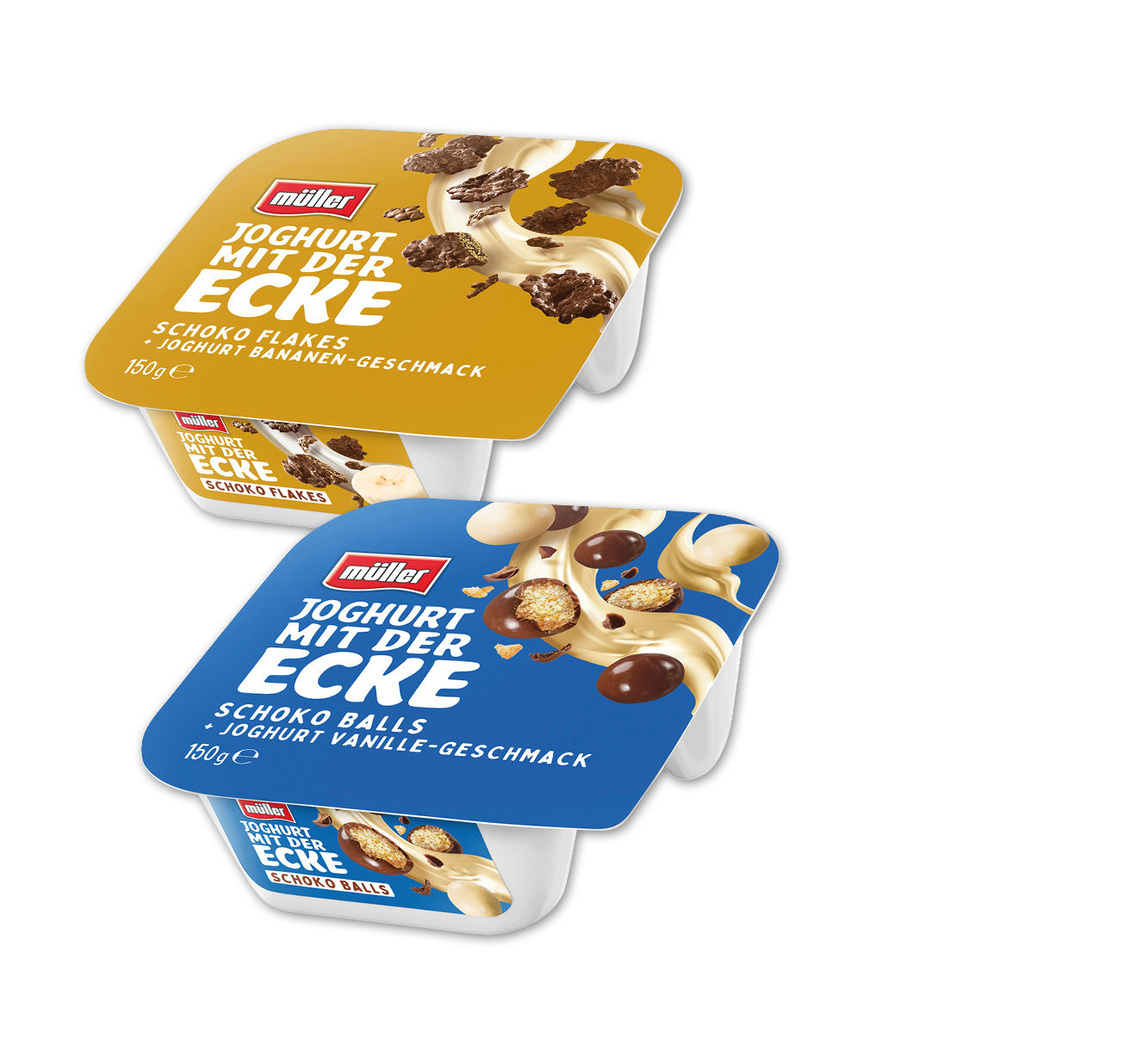 müller<br />
‍Joghurt mit der Ecke