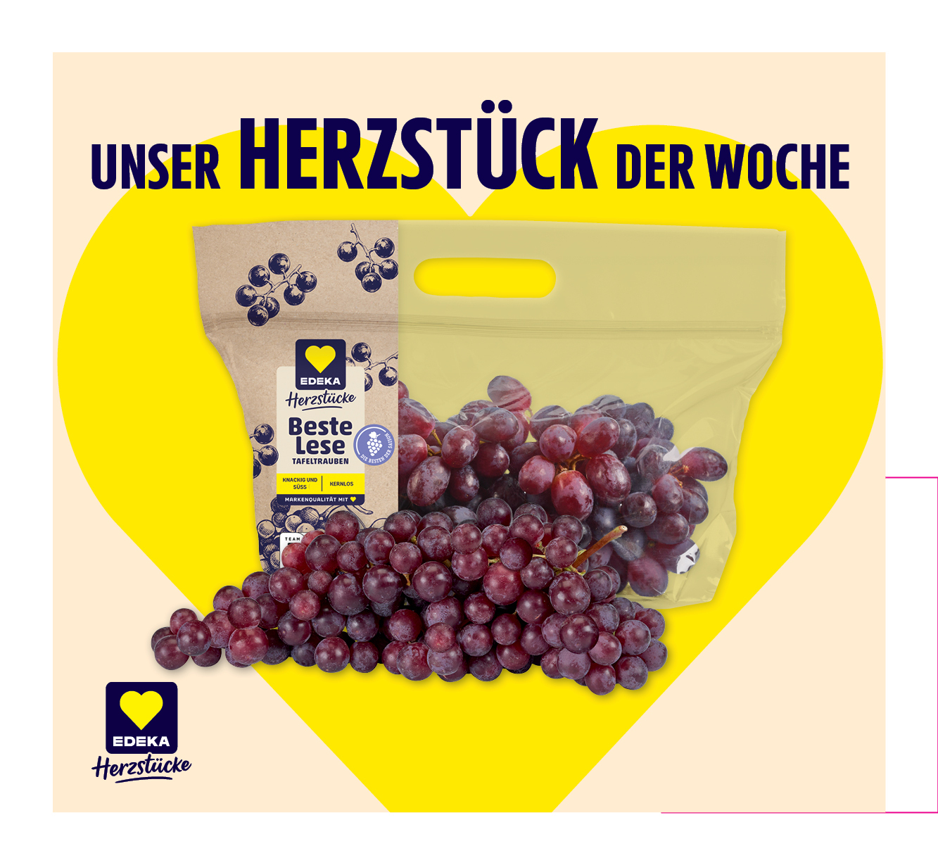 EDEKA Herzstücke<br />
Tafeltrauben Rot