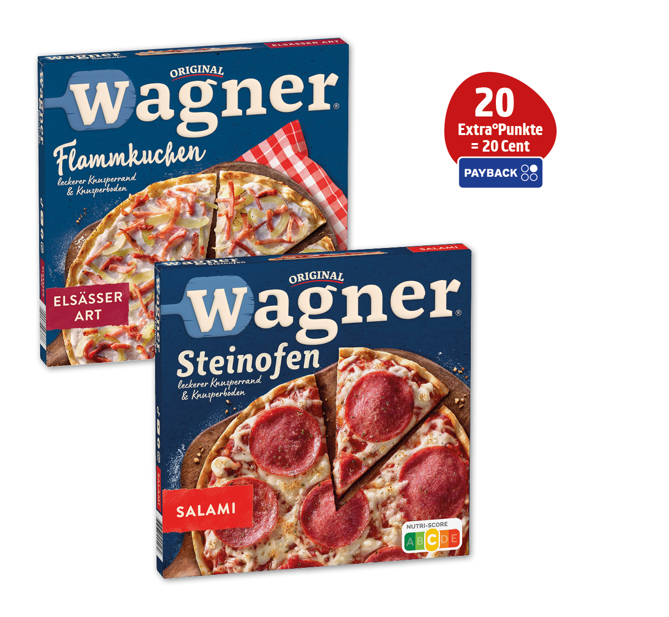 Original Wagner Steinofen Pizza, Pizzies oder Flammkuchen
