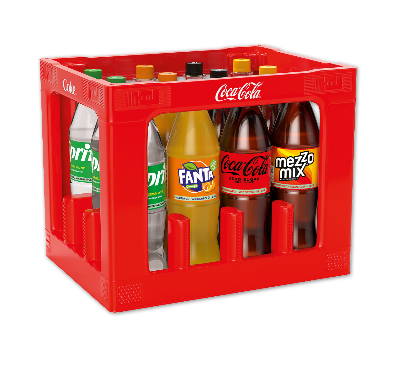 Coca-Cola*, Mezzo Mix*, Fanta, Sprite oder Lift