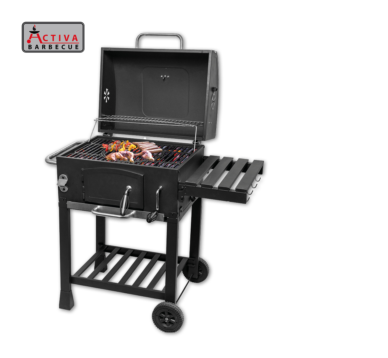 Holzkohlegrillwagen