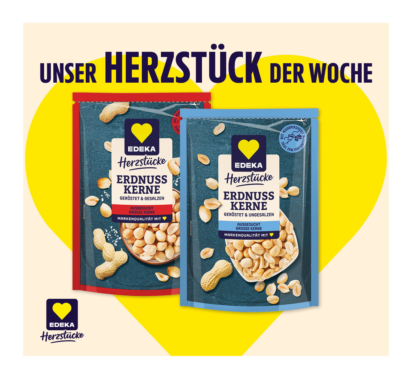 EDEKA Herzstücke<br />
⁣Erdnuss Kerne