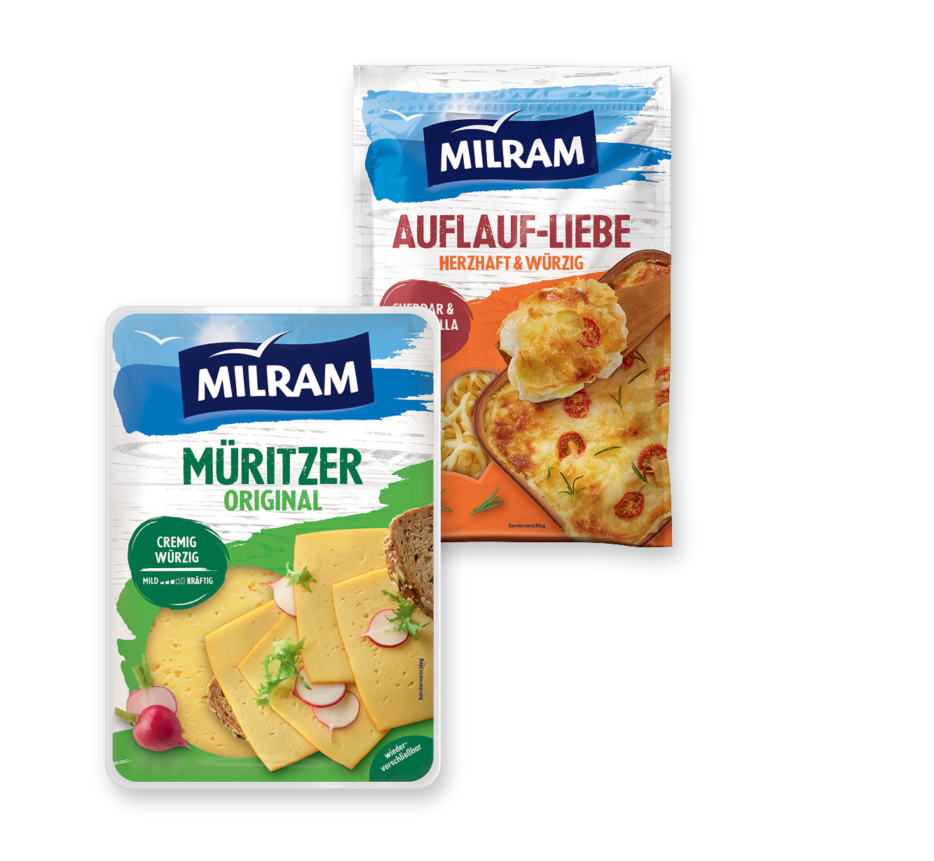 Milram <br />
Käse oder Reibekäse