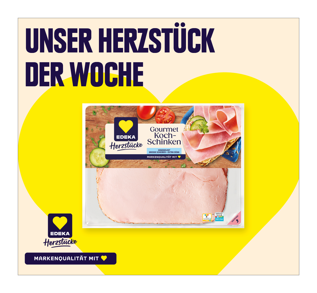EDEKA Herzstücke<br />
Gourmet Kochschinken