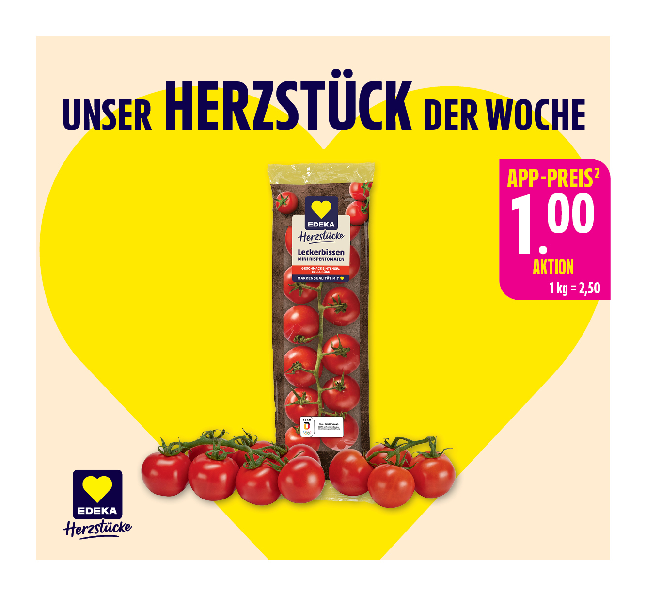 EDEKA Herzstücke<br />
Mini Rispentomaten