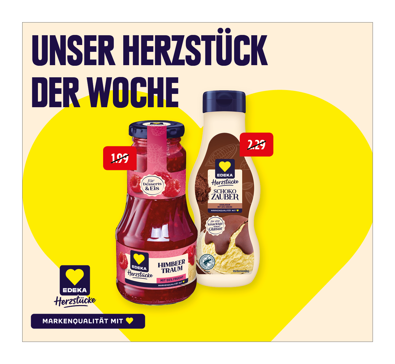 EDEKA Herzstücke‍ ‍Frucht Traum Dessertsauce