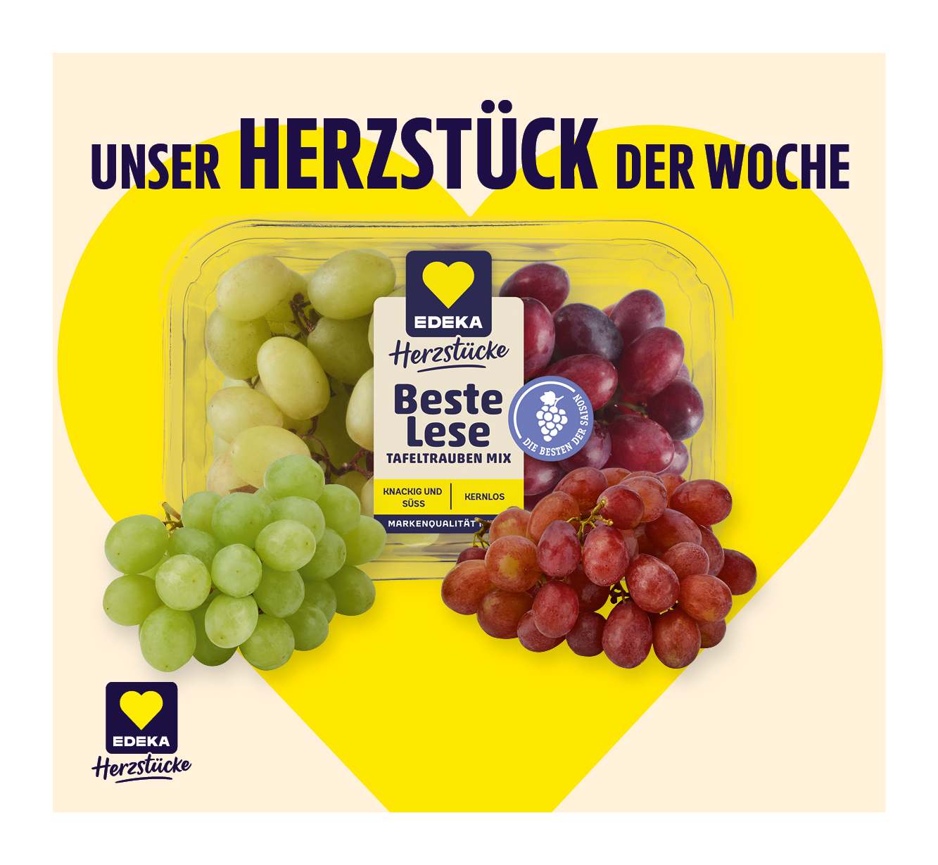 EDEKA Herzstücke Beste Lese Tafeltrauben Mix