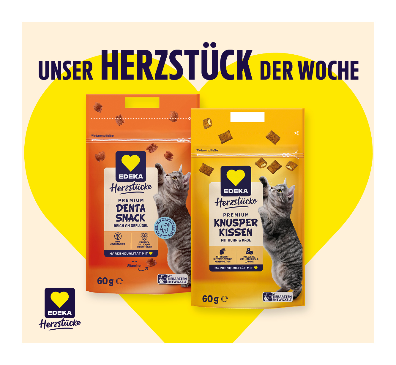 EDEKA Herzstücke Premium Knusper Kissen