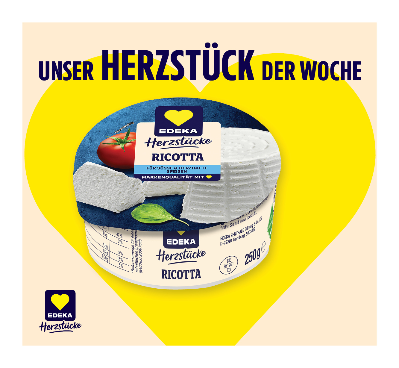 EDEKA Herzstücke ⁣Ricotta