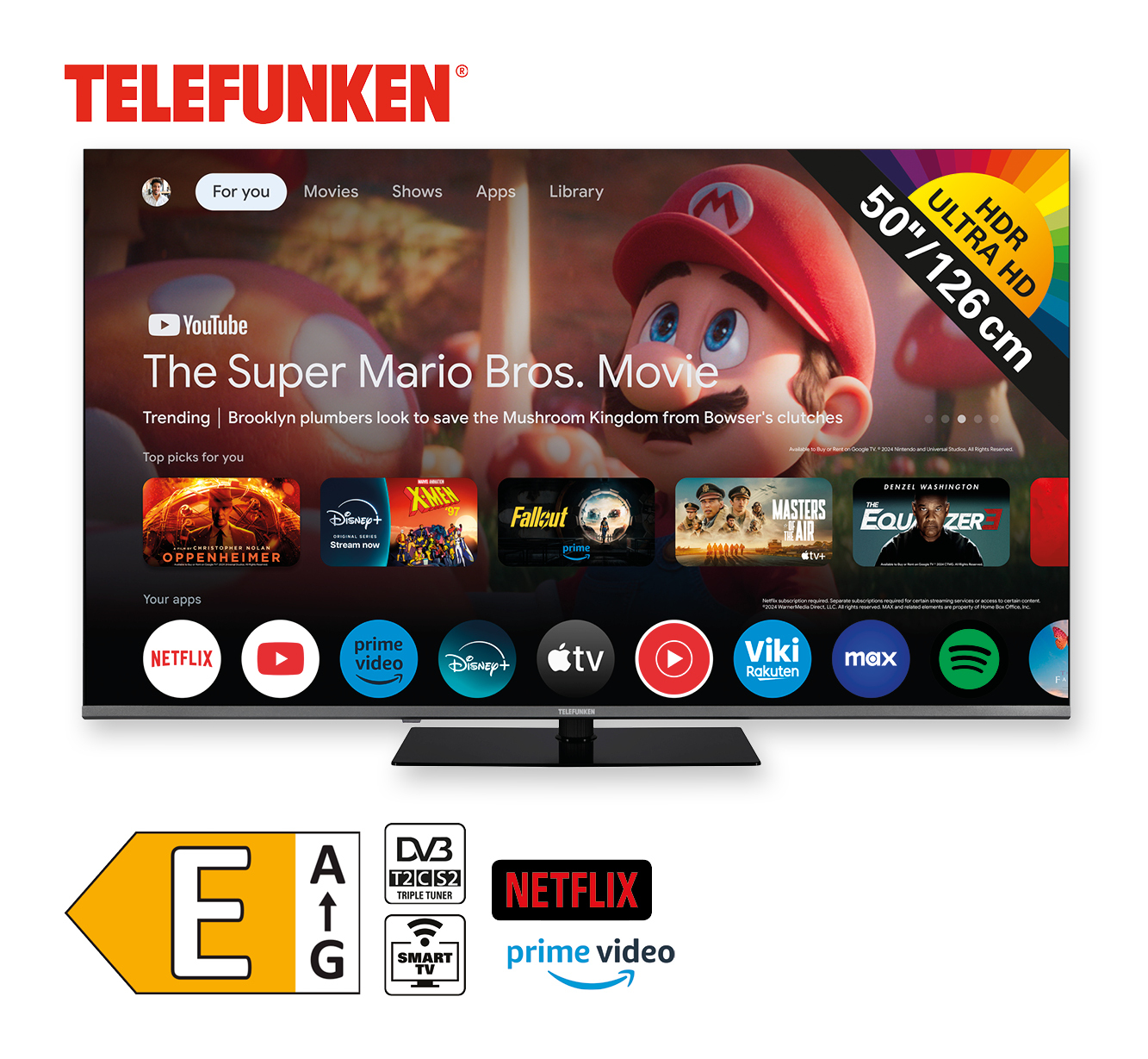 4K UHD TV 50 Zoll