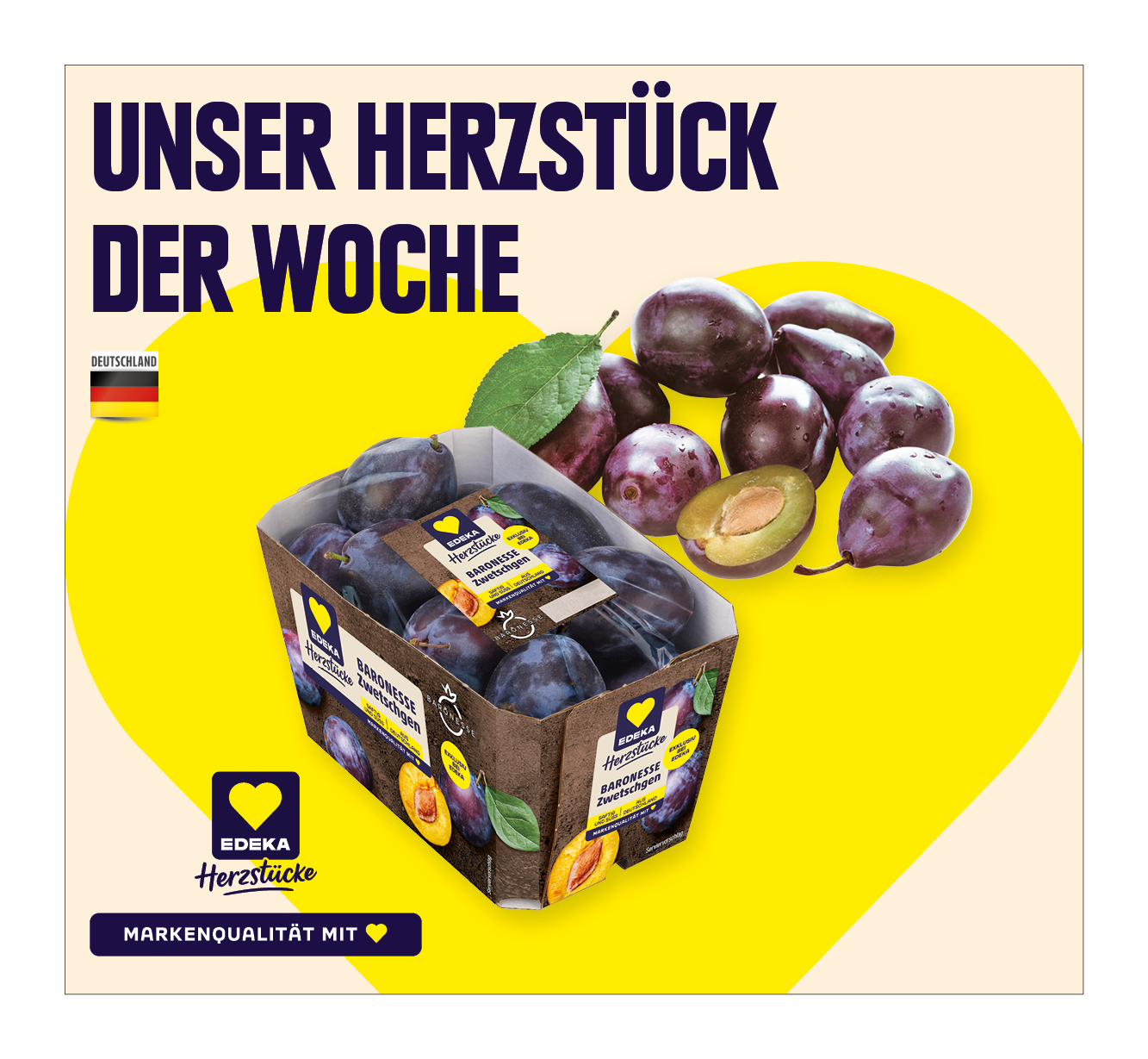 EDEKA Herzstücke<br />
Premium Zwetschgen „Baronesse“