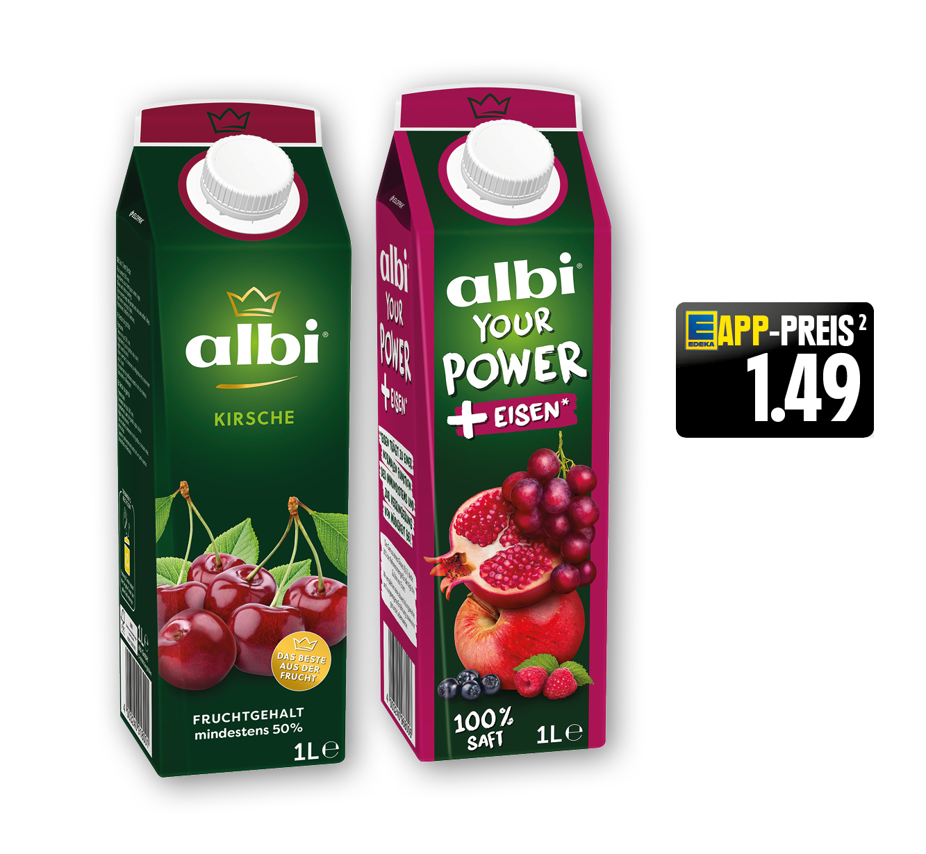 albi<br />
‍Saft, Nektar<br />
oder ‍‍Fruchtsaftgetränk