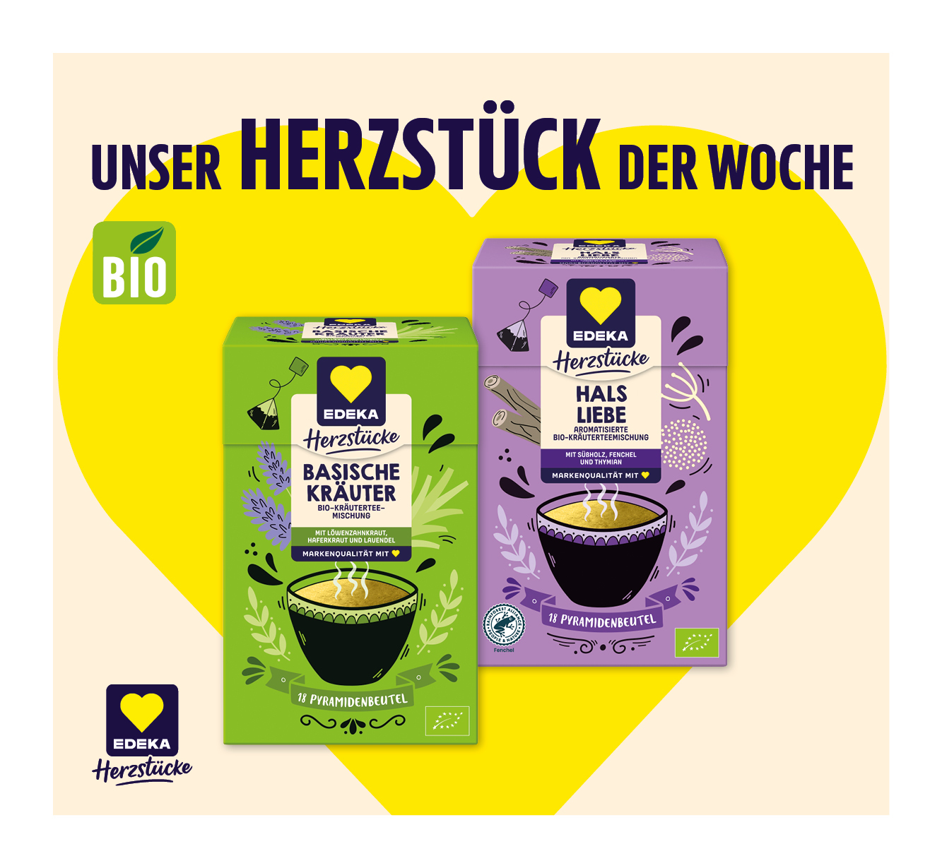 EDEKA Herzstücke<br />
⁣Bio Tee Mischung