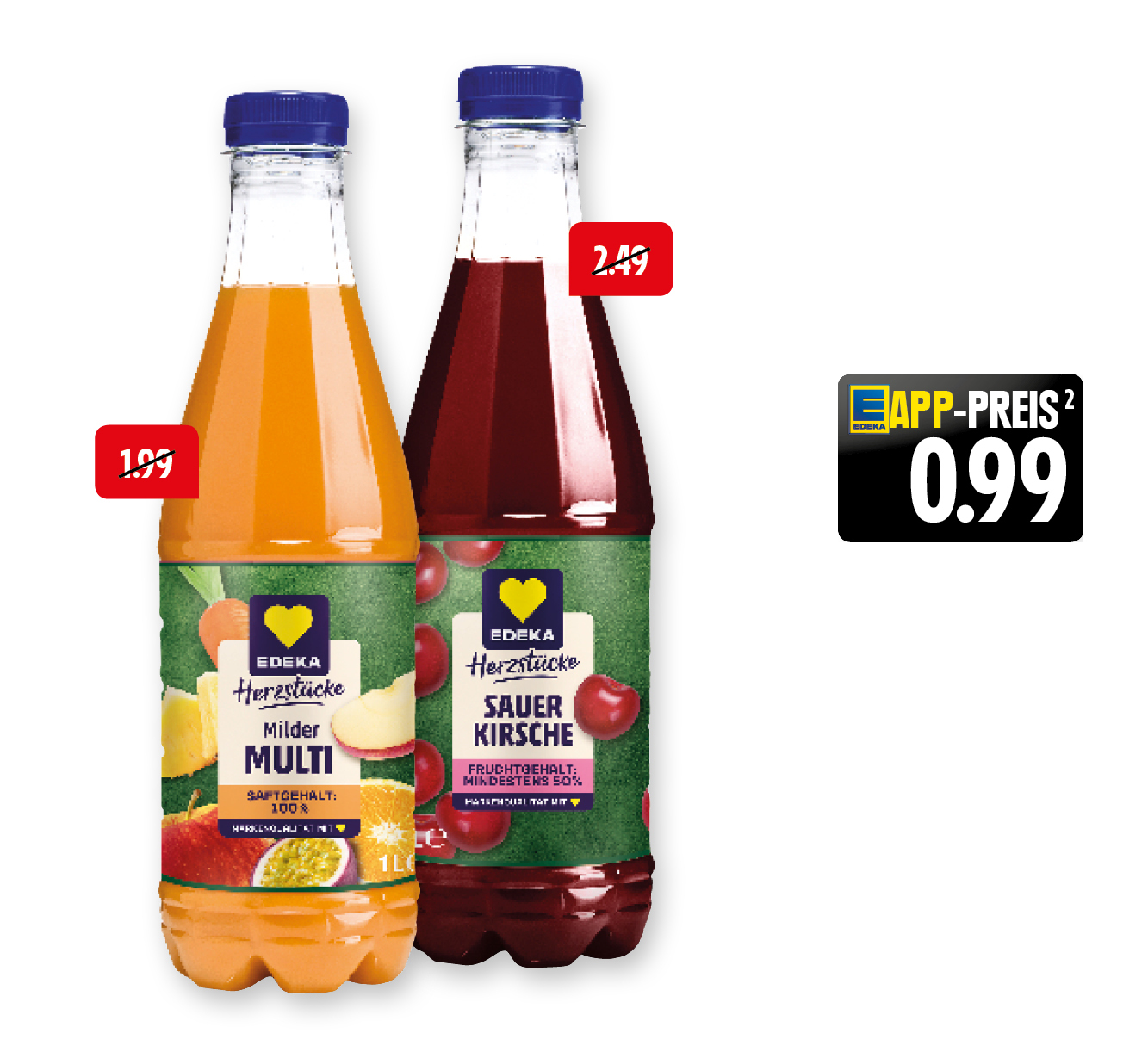 EDEKA Herzstücke <br />
Saft, Nektar oder Fruchtsaftgetränk