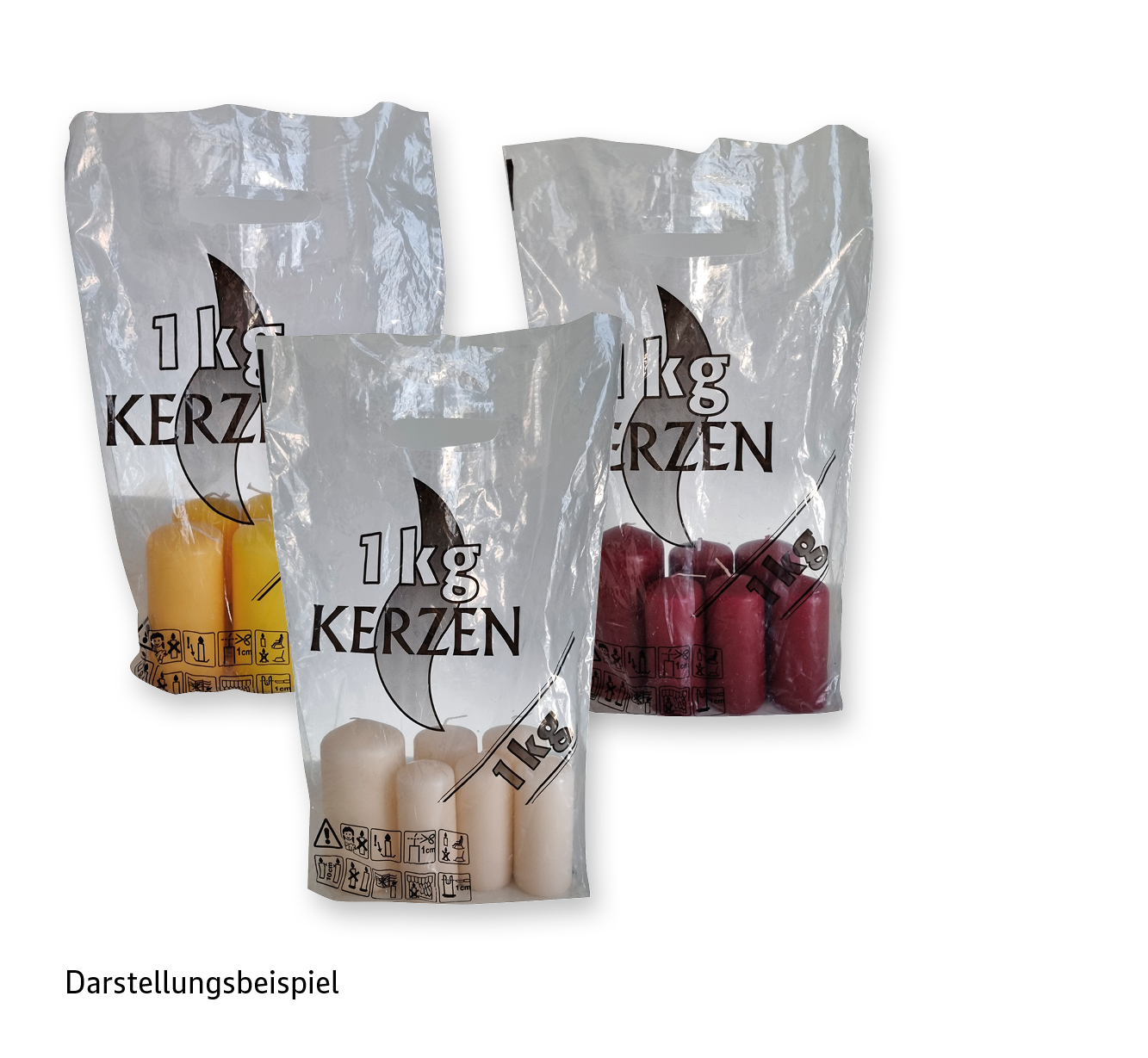 1-kg-Stumpenkerzenbeutel