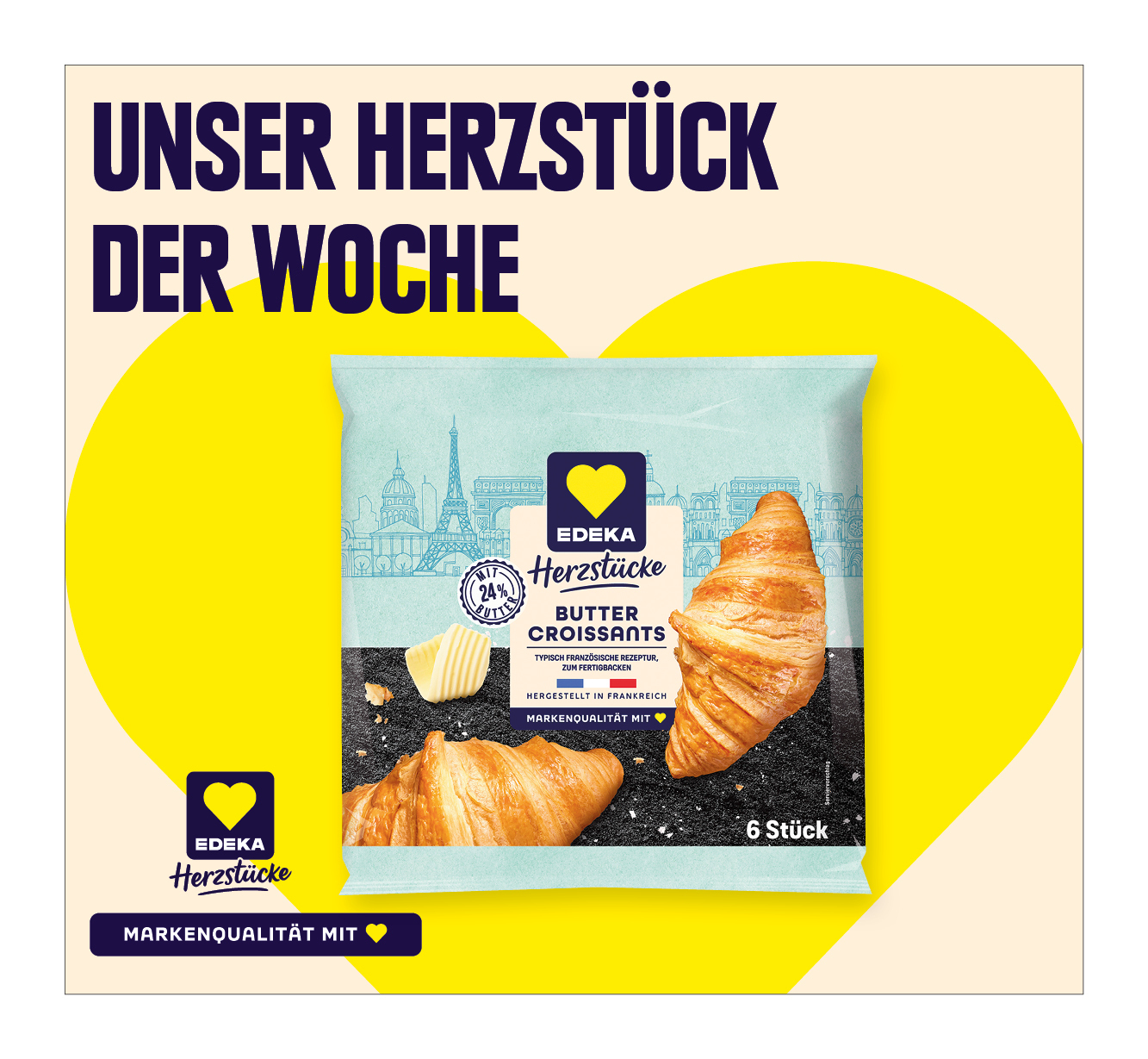EDEKA Herzstücke<br />
‍Butter Croissants