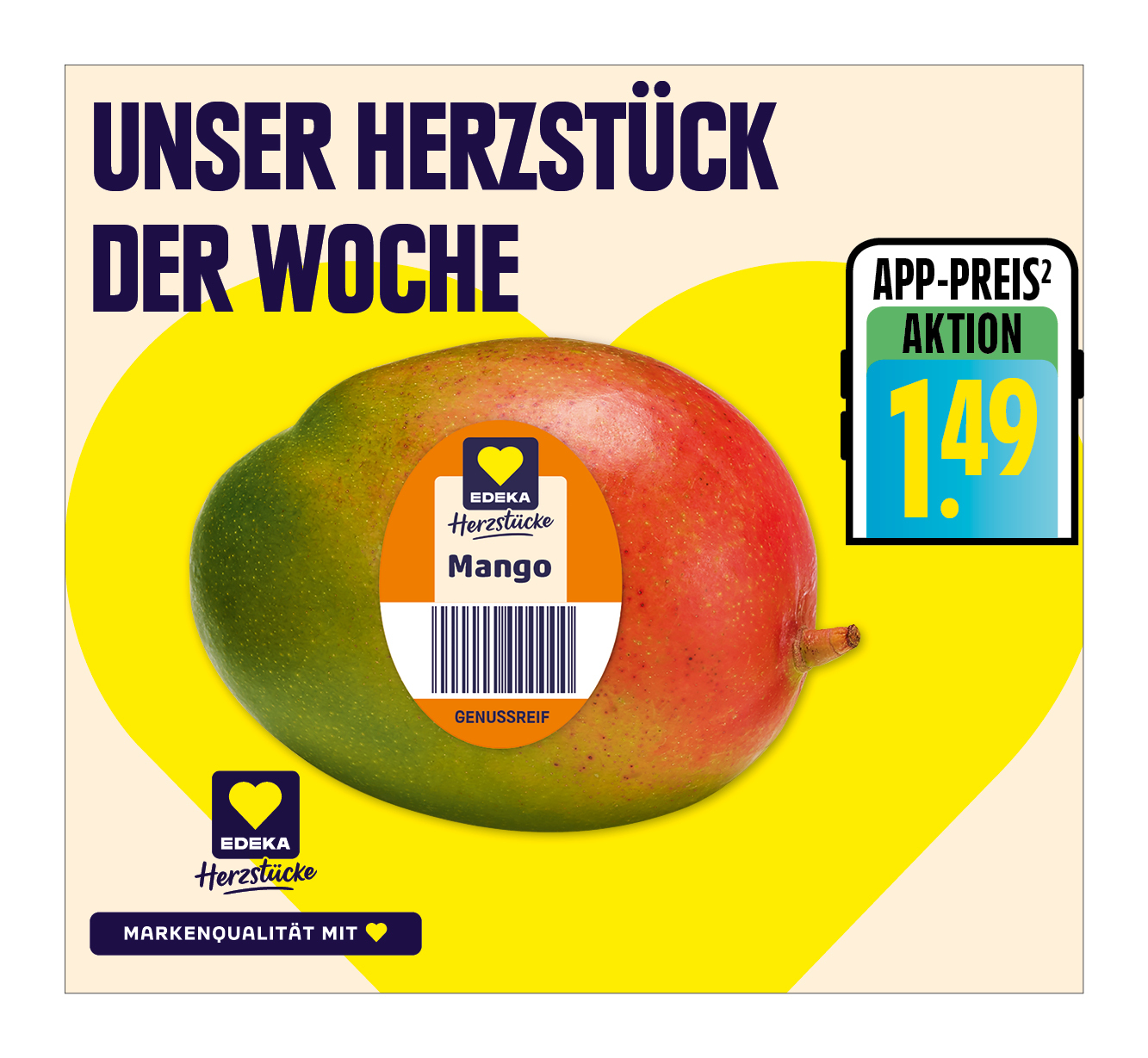 EDEKA Herzstücke<br />
Mango „Kent/Keitt“