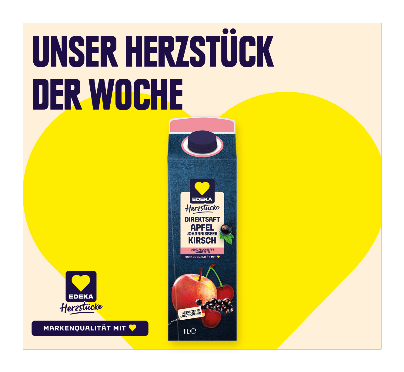 EDEKA Herzstücke<br />
Direktsaft