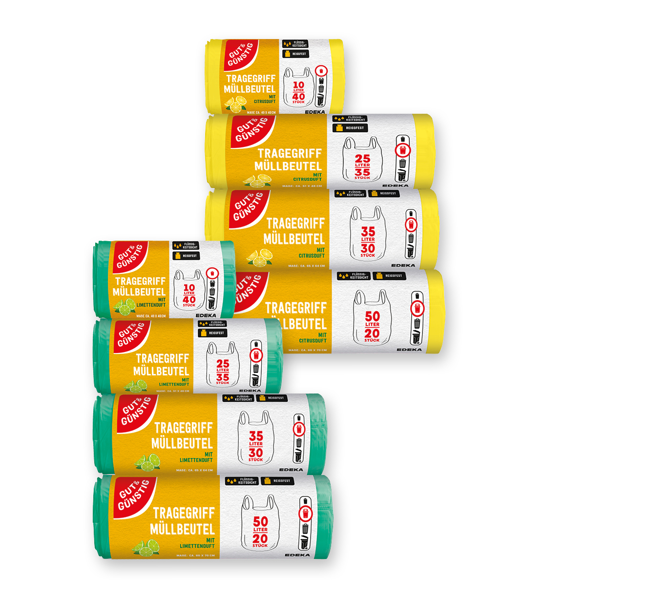 Gut & Günstig<br />
Tragegriff Müllbeutel