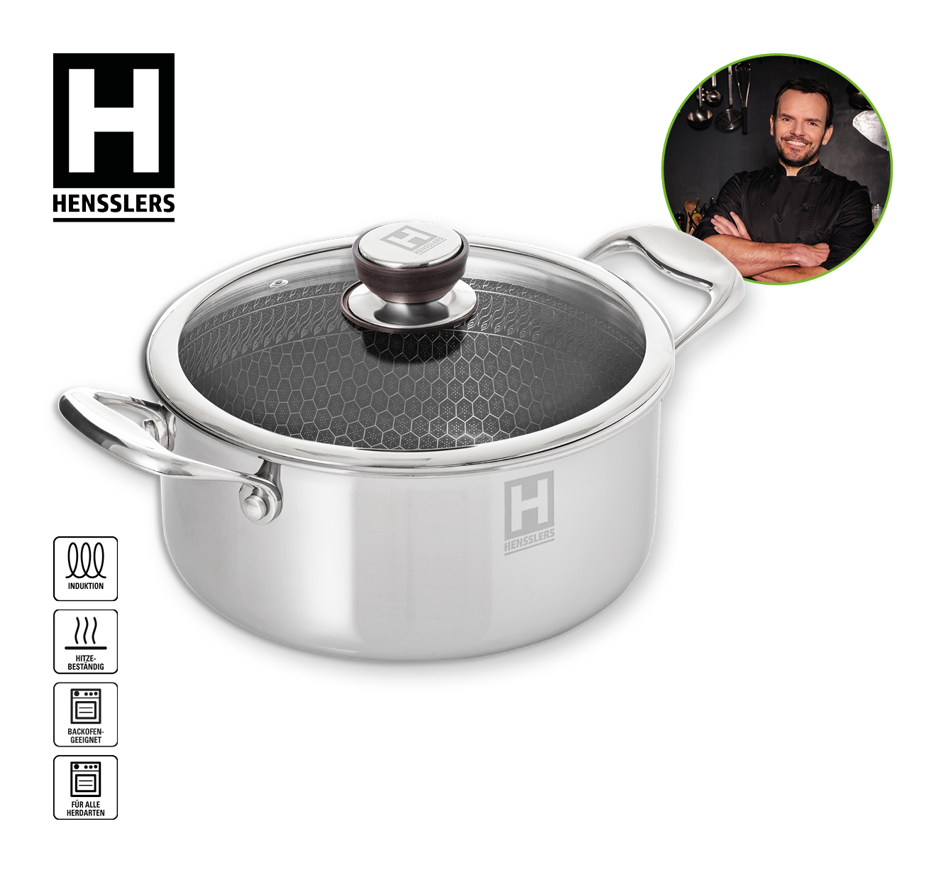 Edelstahl-Kochtopf