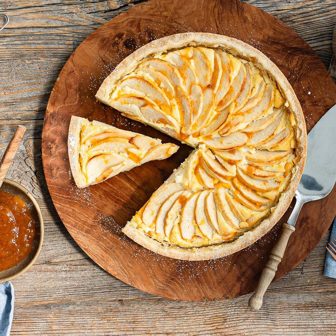 Apfelkuchen mit Quark