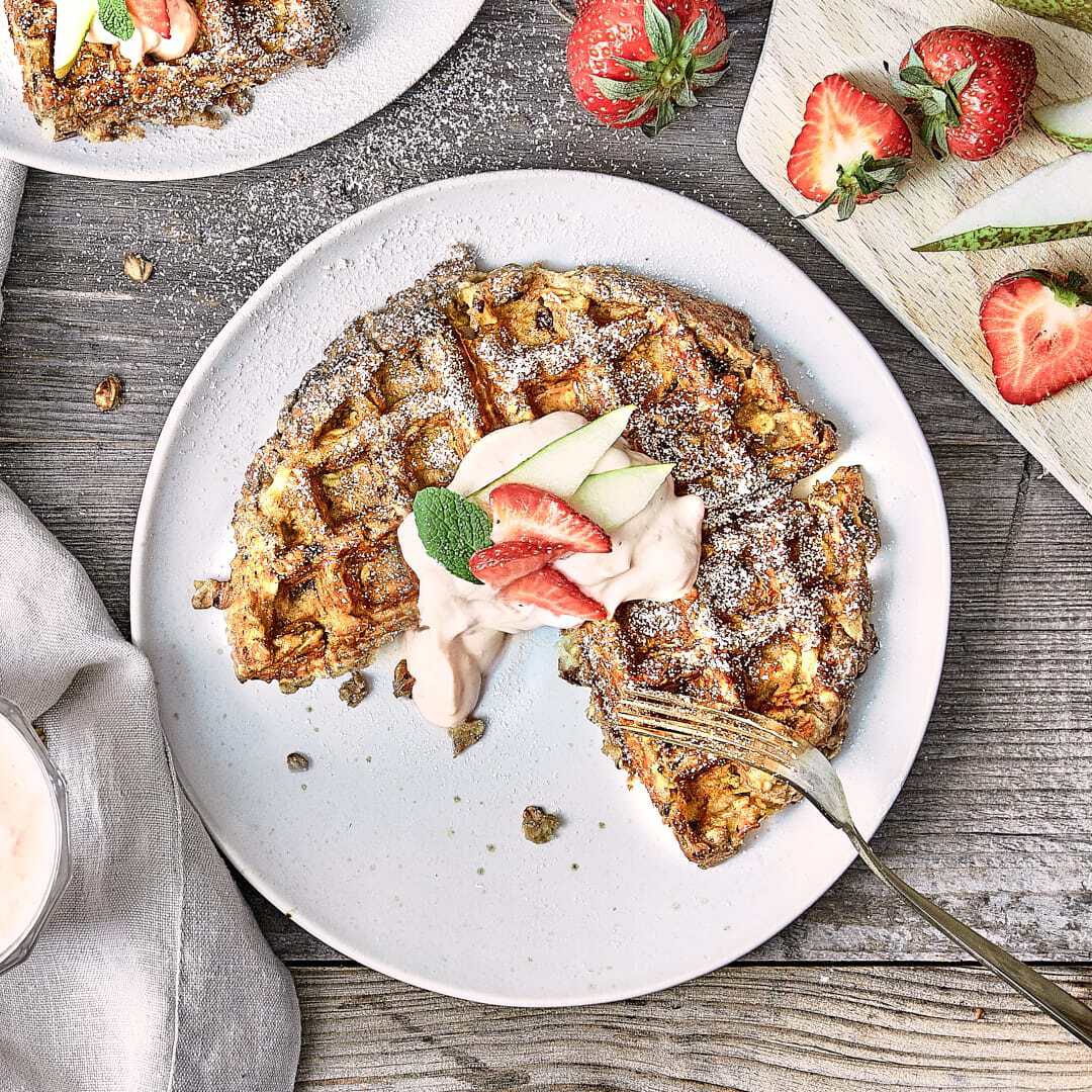 Birnenwaffeln