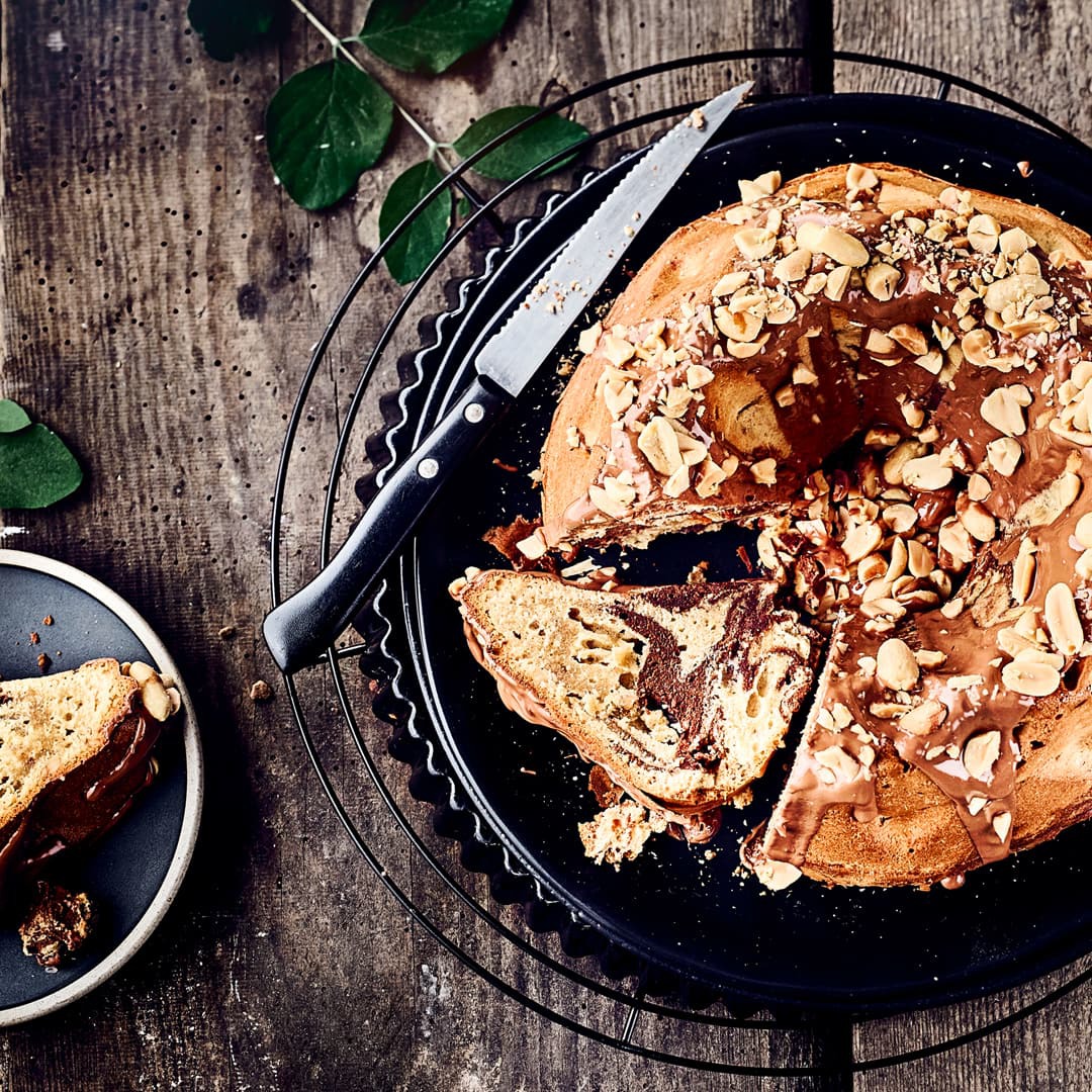 Erdnussbutter-Marmorkuchen