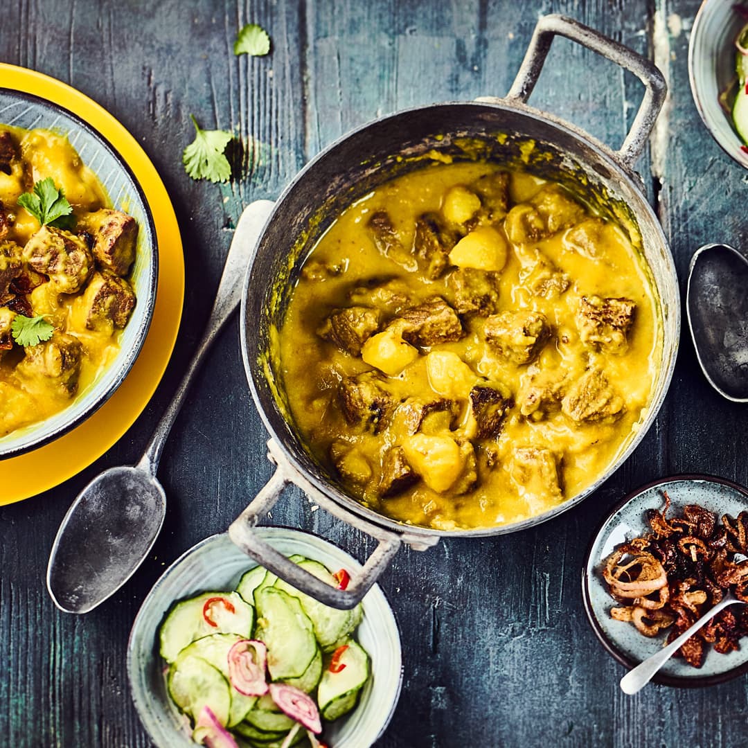 Gelbes Rindfleisch-Curry