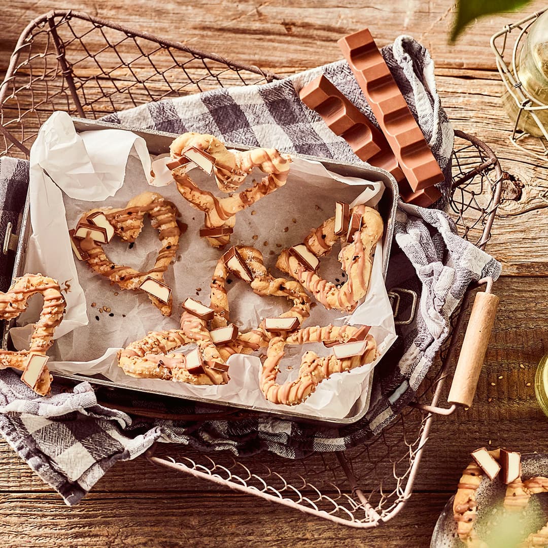 Grissini-Herzen mit kinder Riegel