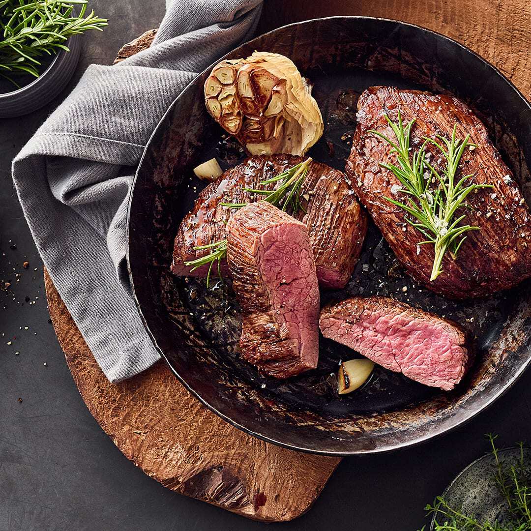 Hirschsteak