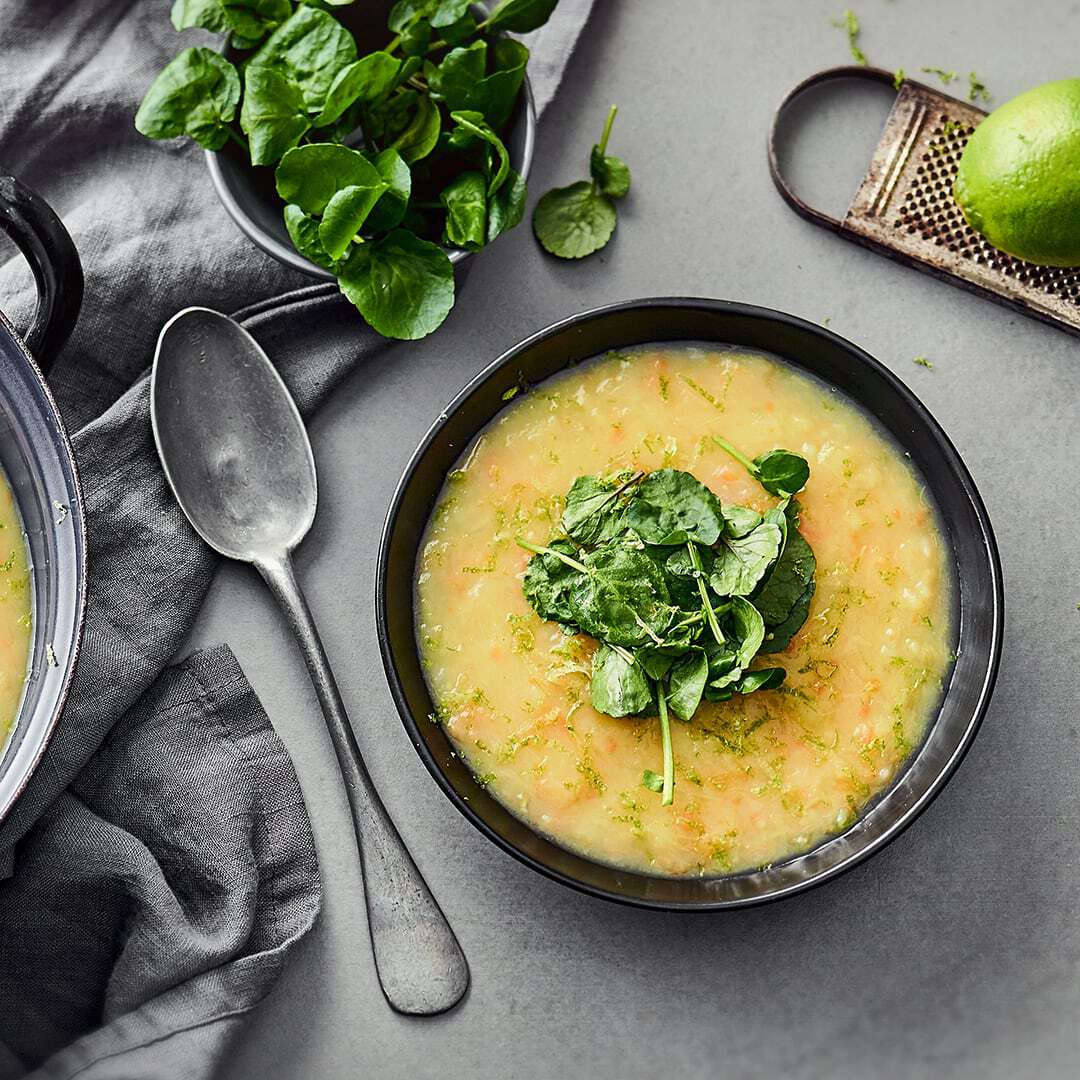 Kartoffel-Kresse-Suppe