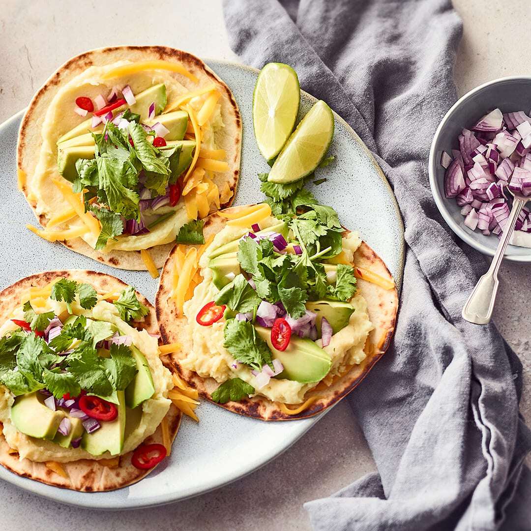 Kartoffelpüree-Tacos
