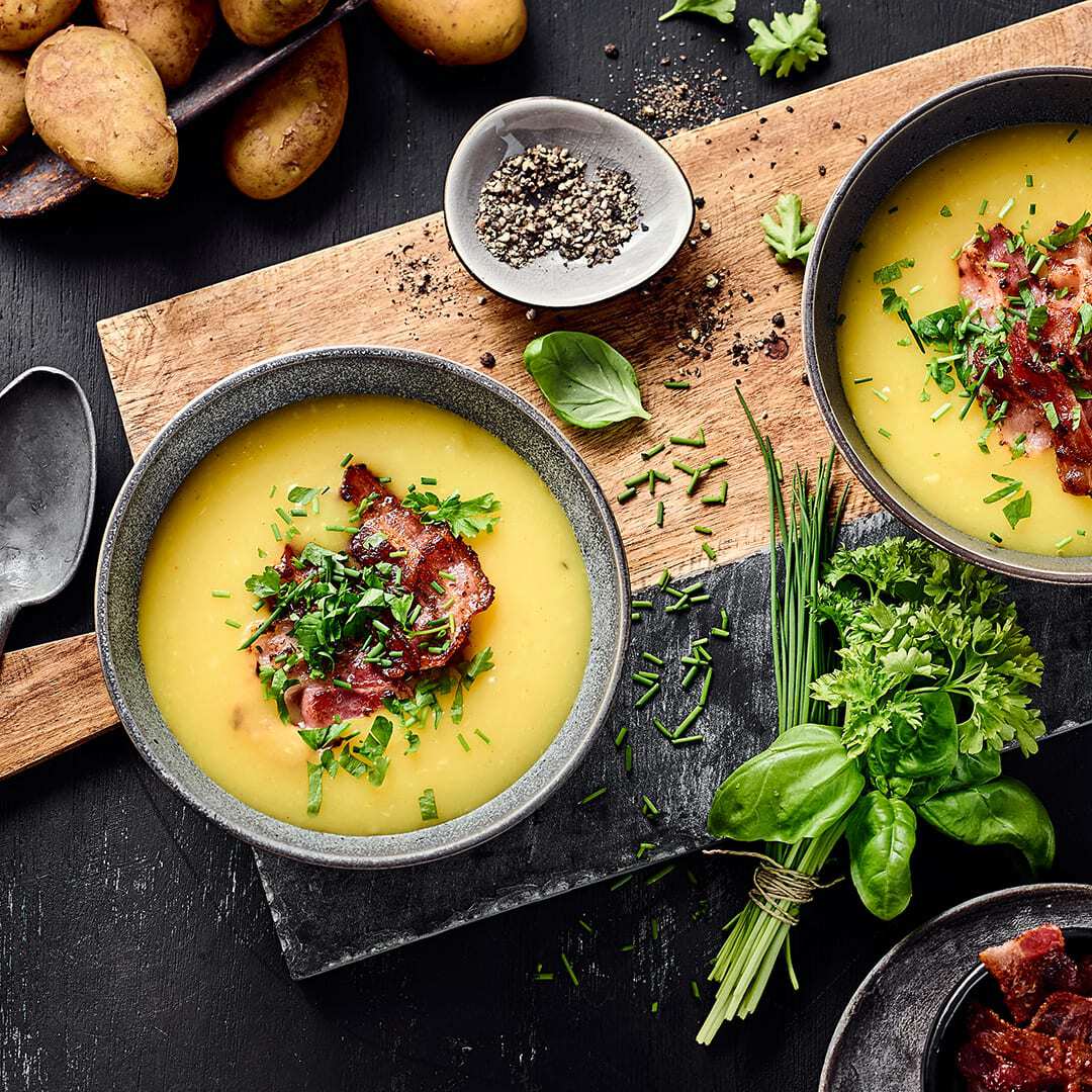 Klassische Kartoffelcremesuppe
