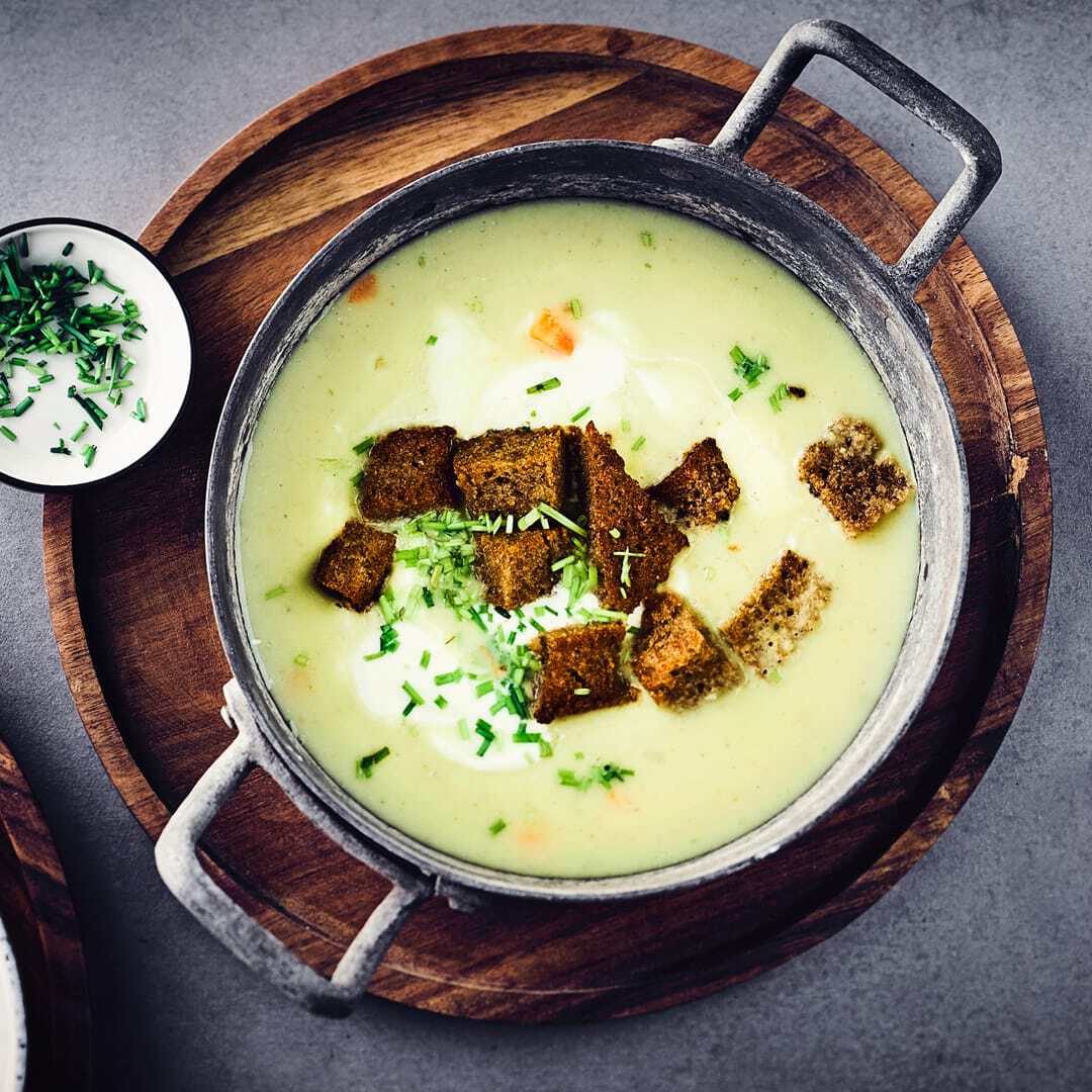 Knoblauchcreme-Suppe