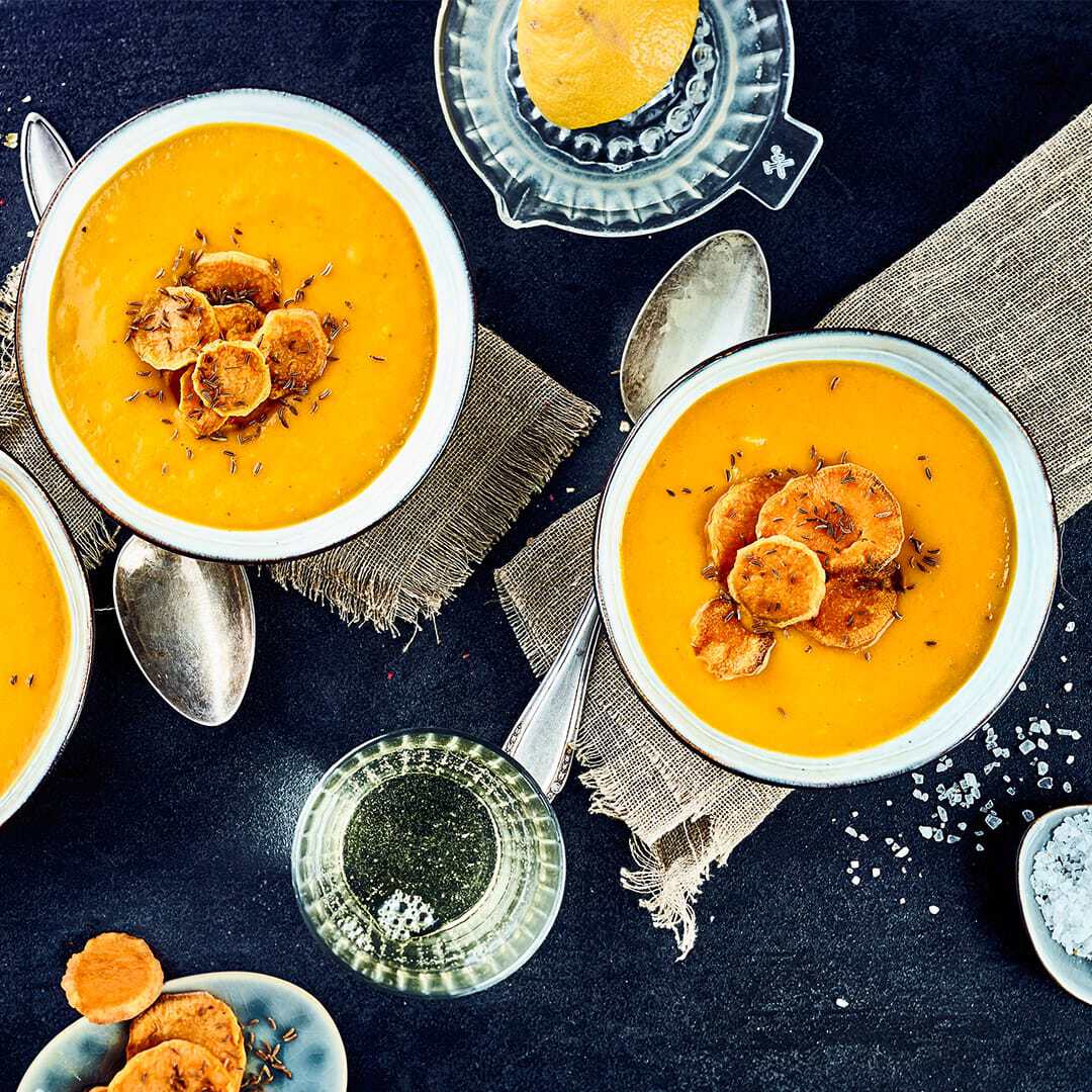 Kokos-Süßkartoffelsuppe